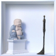 Homage to Alberto Giacometti 'Giacometti meets Buddha'